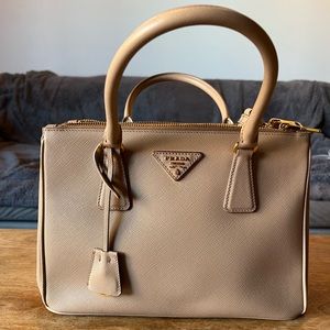 Prada Galleria Small Saffiano Double-Zip Tote Bag